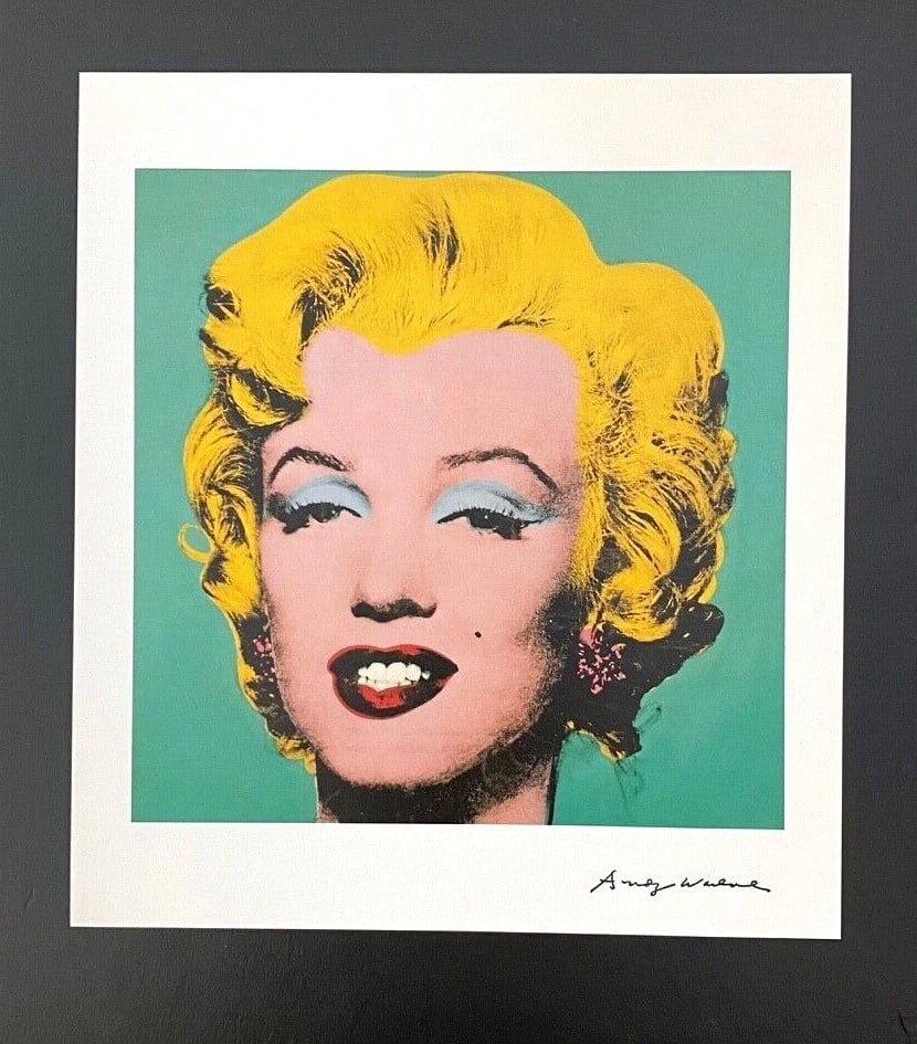 Andy Warhol Marilyn Monroe Signed 1984 Print Framed Ready to Hang - 2
