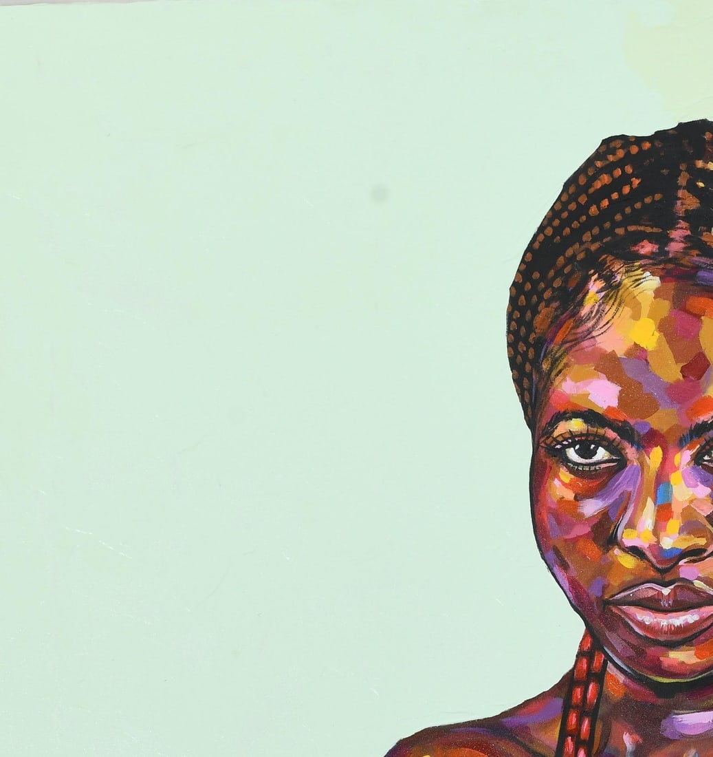 Damola Ayegbayo , Black pride 4 - 21st Century, Contemporary, Figurative Portrait, Women, Beauty, - 8