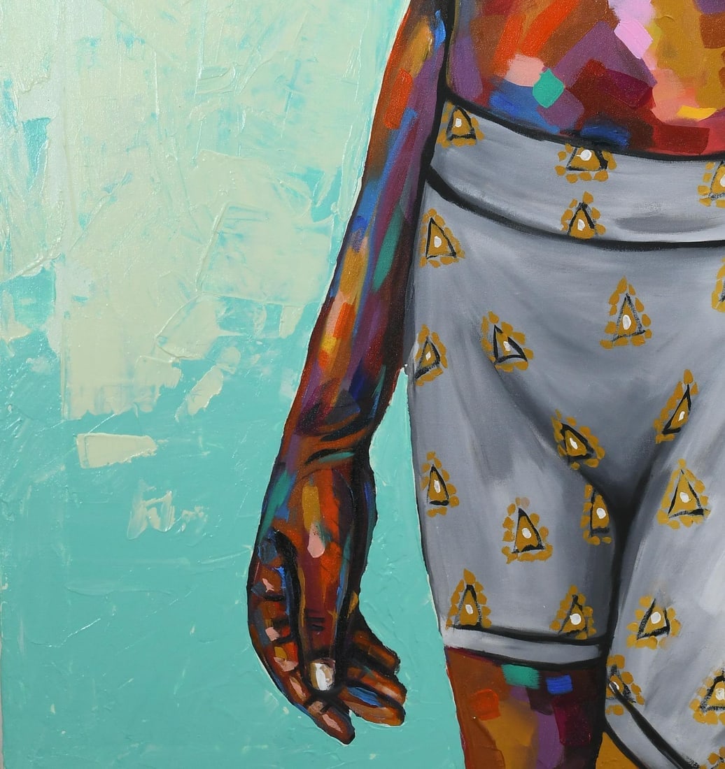 Damola Ayegbayo , Black pride 4 - 21st Century, Contemporary, Figurative Portrait, Women, Beauty, - 7