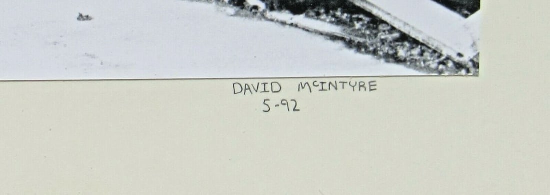 DAVID McINTYRE Signed Photograph of a Soldier by War Torn Building 1992 - 4