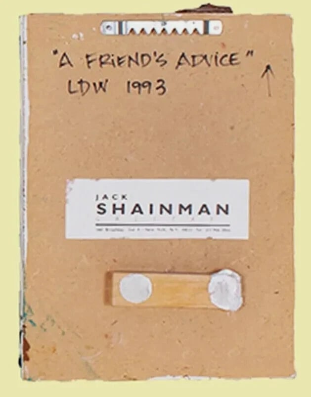 LESLIE D WAYNE Fine Gallery Provenance "A Friend's Advice" 1993 Abstract - 4