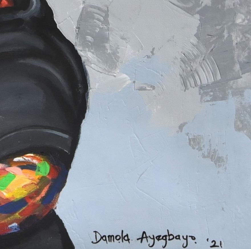 Damola Ayegbayo , Maternal Bond 2 - 21st Century, Contemporary, Figurative Portrait, Motherhood, - 2
