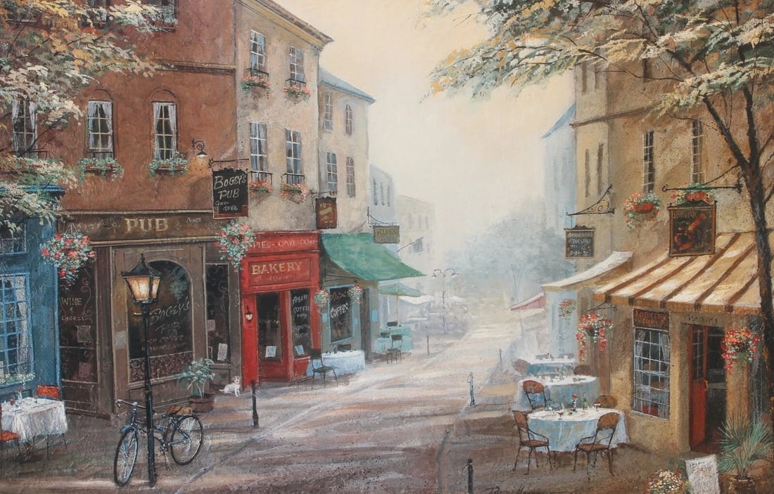RUANE MANNING Bogey's Pub 24" x 36" Framed Print - 3