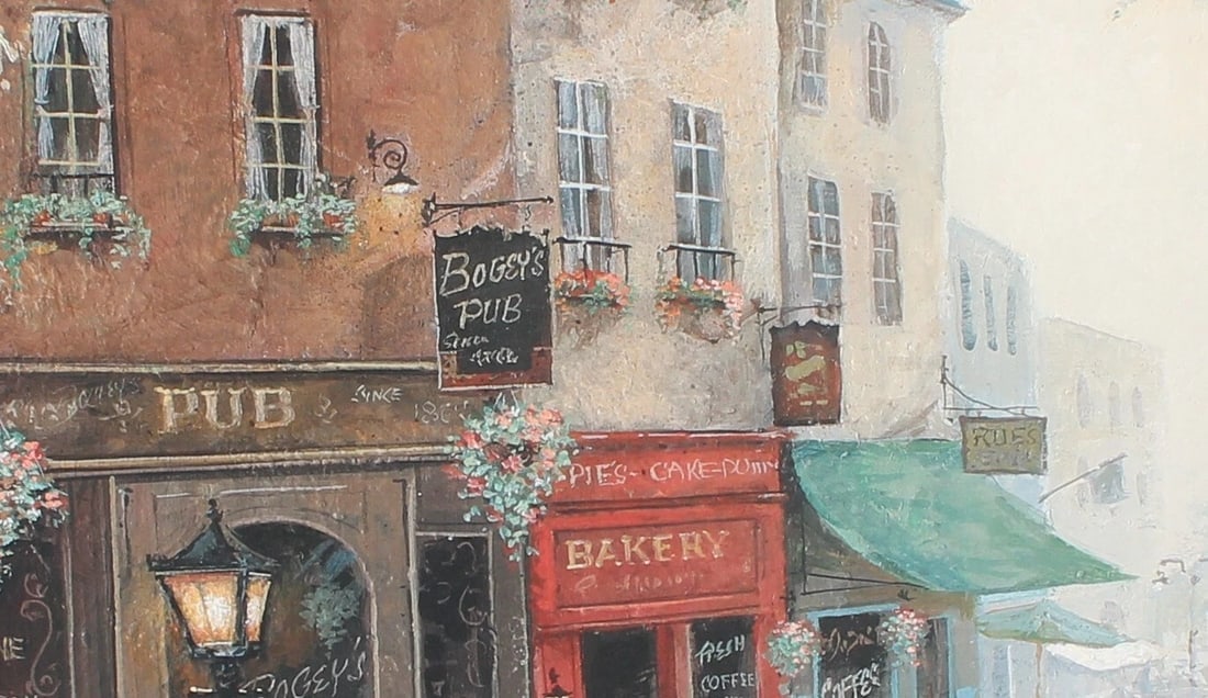 RUANE MANNING Bogey's Pub 24" x 36" Framed Print - 4