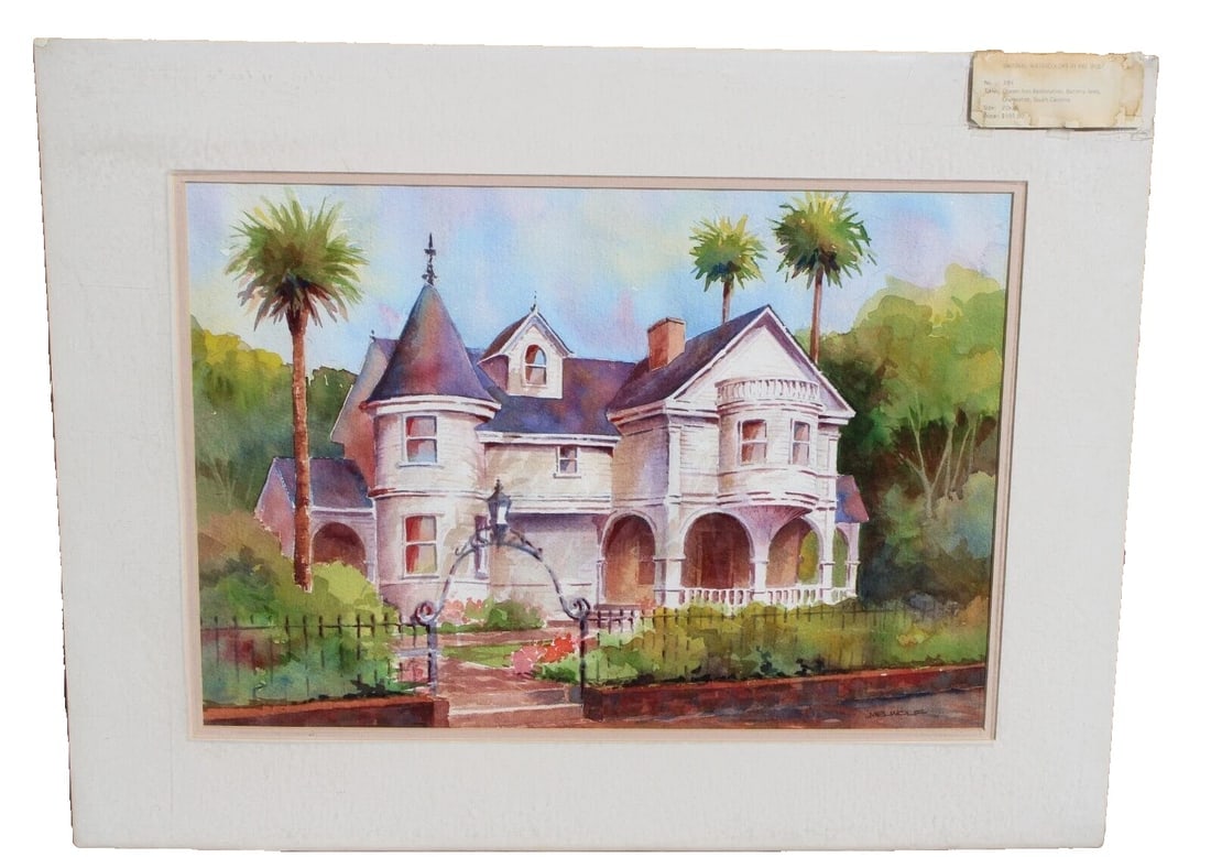 MEL WOLF Queen Ann Victorian Restoration House Battery Area Charleston S.C. w/c (1 of 9)