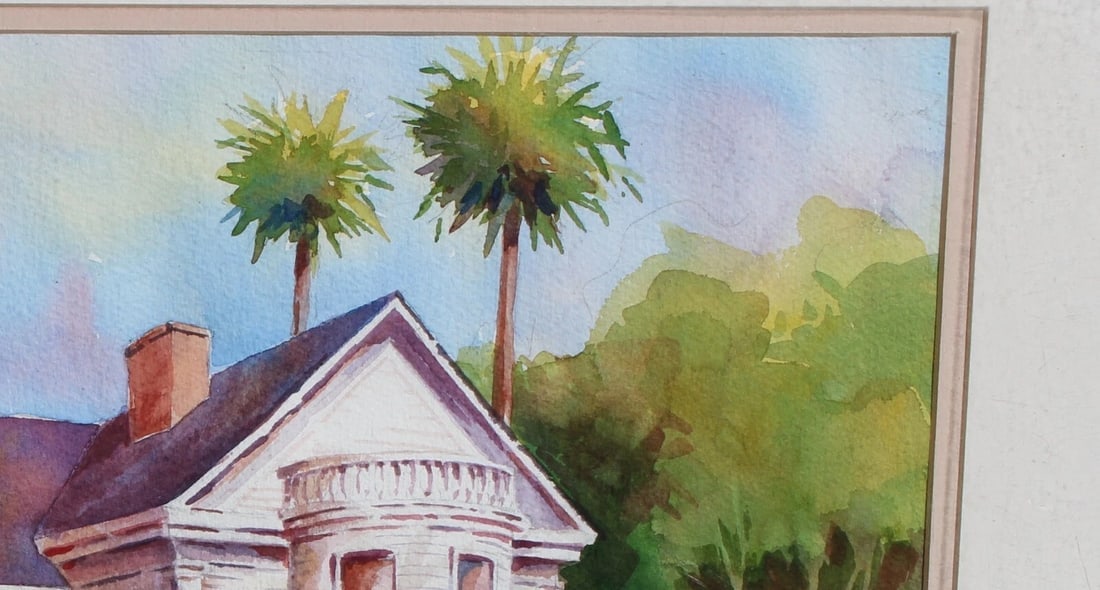 MEL WOLF Queen Ann Victorian Restoration House Battery Area Charleston S.C. w/c - 6