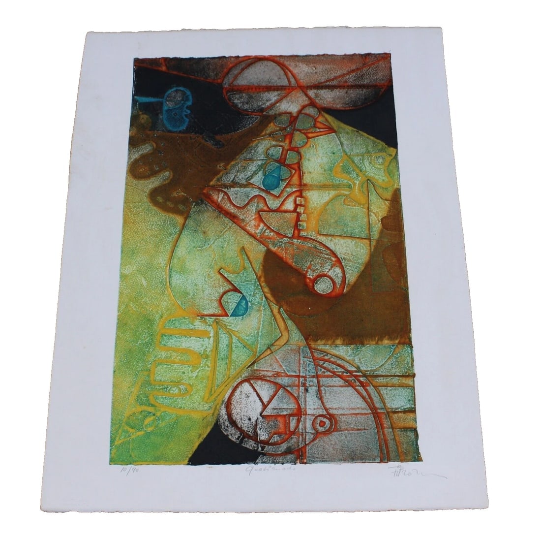GERARD FITREMANN Surrealist Color Etching QUASIMODO S/N 10/90 Mirelle Fine Art - 2