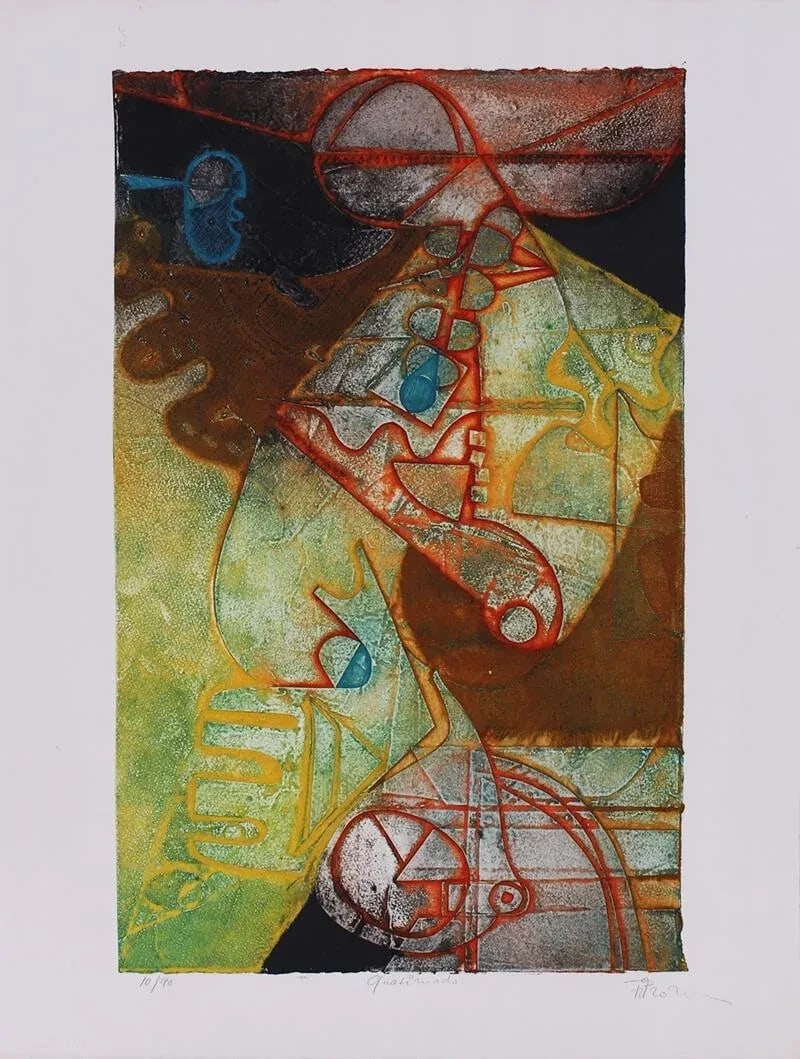 GERARD FITREMANN Surrealist Color Etching QUASIMODO S/N 10/90 Mirelle Fine Art - 3