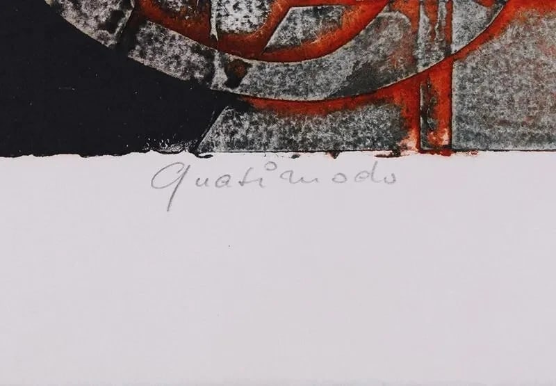 GERARD FITREMANN Surrealist Color Etching QUASIMODO S/N 10/90 Mirelle Fine Art - 7