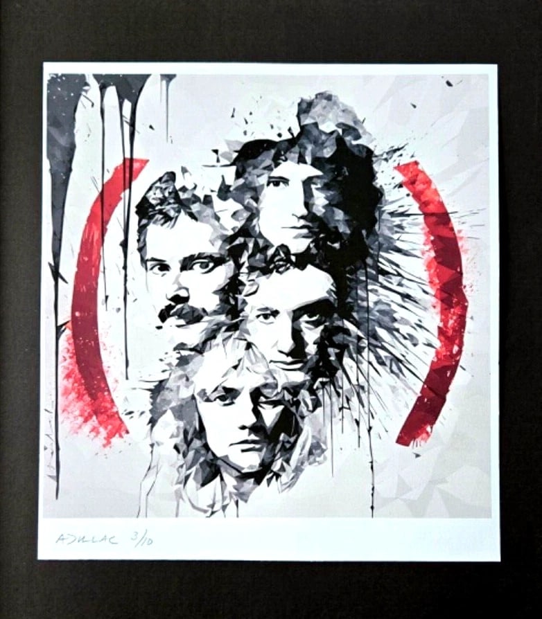 ALEXANDER DULAC | MY CUBIST QUEEN Hand Signed Authentic Print Ed. of 10 COA - 3