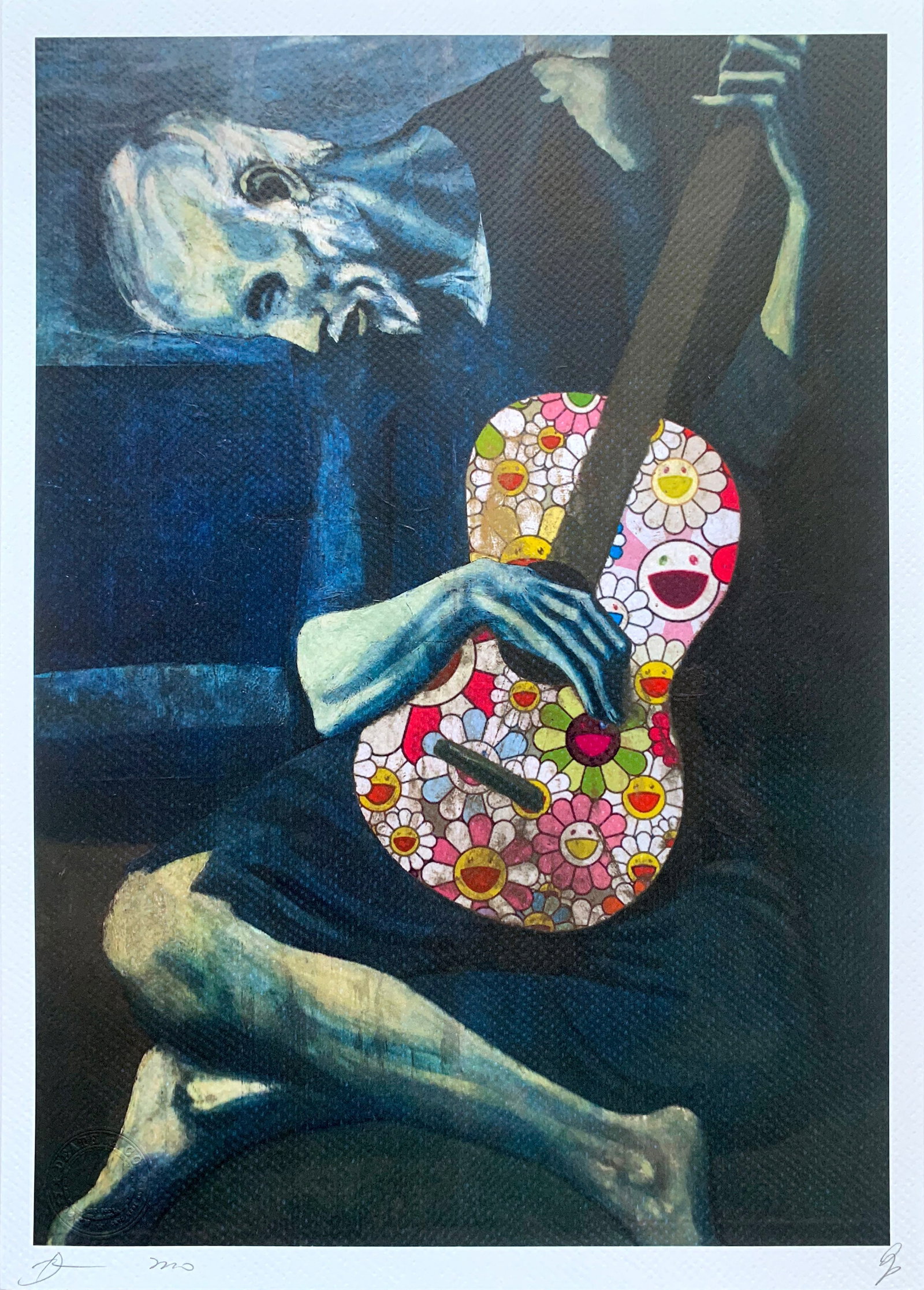 DEATH NYC Picasso: Title: DEATH NYC Picasso Date/Period: 21st Century Materials:Giclee on Fine art 300 gsm paper Size:17 3/4 x 12 1/2 inches Description:Artist: Death NYC, limited edition giclee on paper, out of