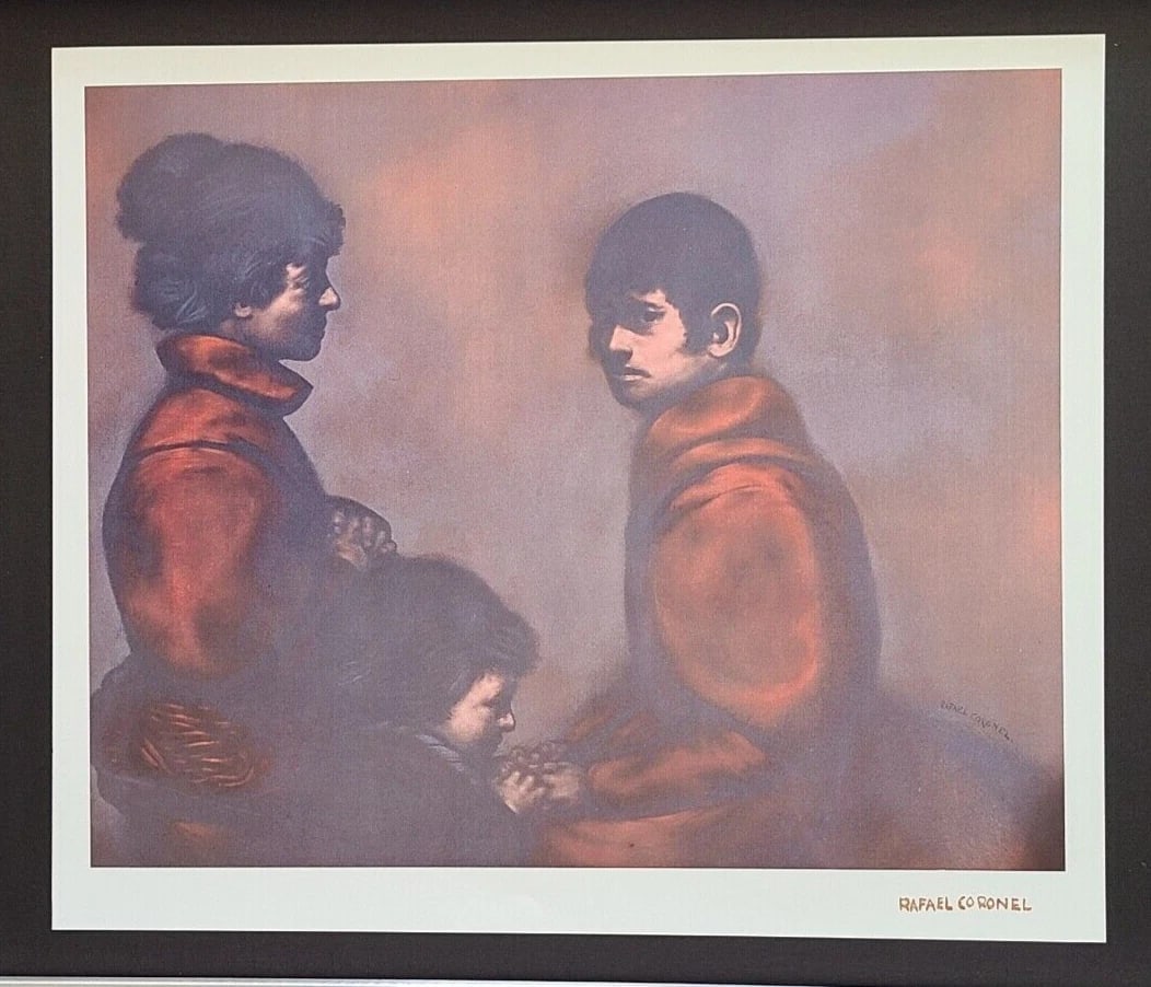 RAFAEL CORONEL + MEXICAN MASTER BEAUTIFUL PRINT + SIGNED FRAMED ART - 2
