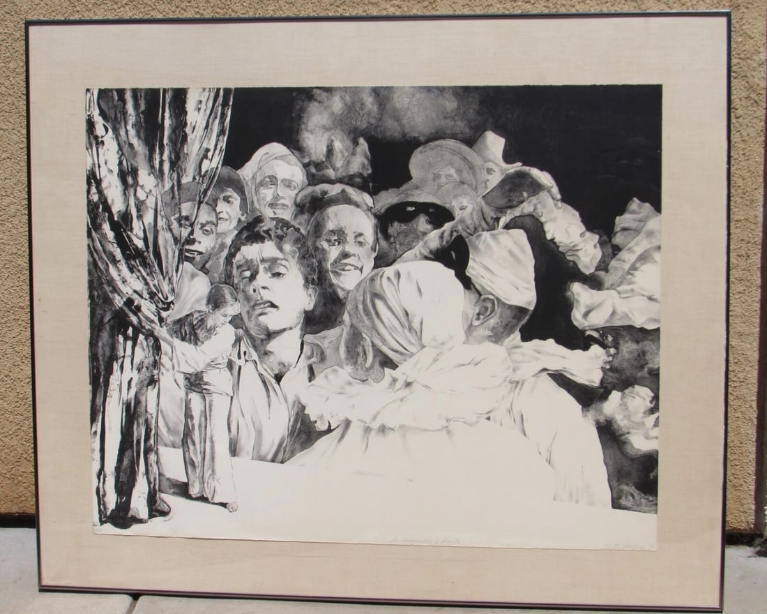 Ruth Weisberg Lithograph "La Commedia E Finita" (Children of Paradise) Ed of 30 - 3