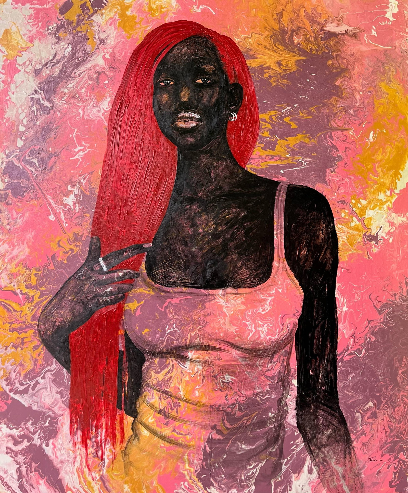 Maria Tendo, Red Hair, 2022 - 11