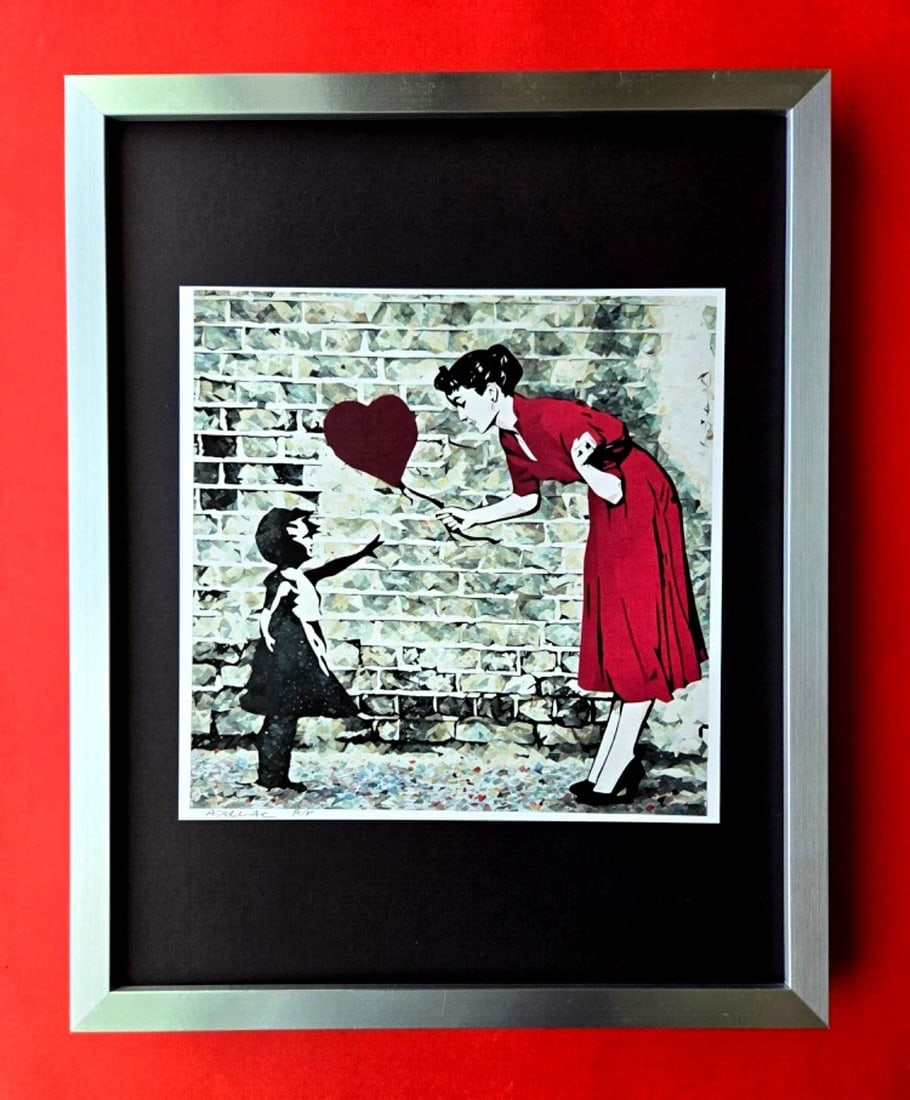 ALEXANDER DULAC | LET'S SHARE THE HEART Hand Signed Authentic Print Edof10 | COA: My art is a celebration of the grandeur and splendor of the 21st century. Through my portraits, I seek to immortalize those who not only define but also inspire aspiration and luxury in our