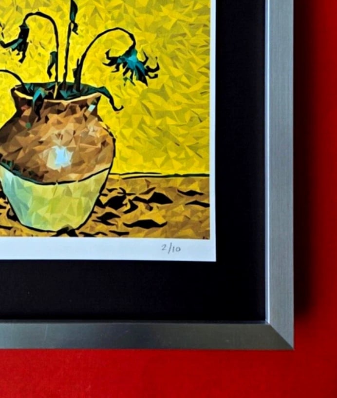 ALEXANDER DULAC | DEAD SUNFLOWERS Hand Signed Authentic Print Ed of 10 | COA - 5