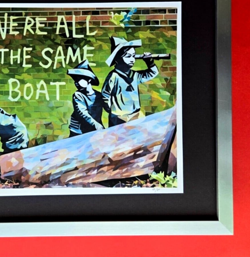 ALEXANDER DULAC | IN THE SAME BOAT Hand Signed Authentic Print Ed of 10 | COA - 5