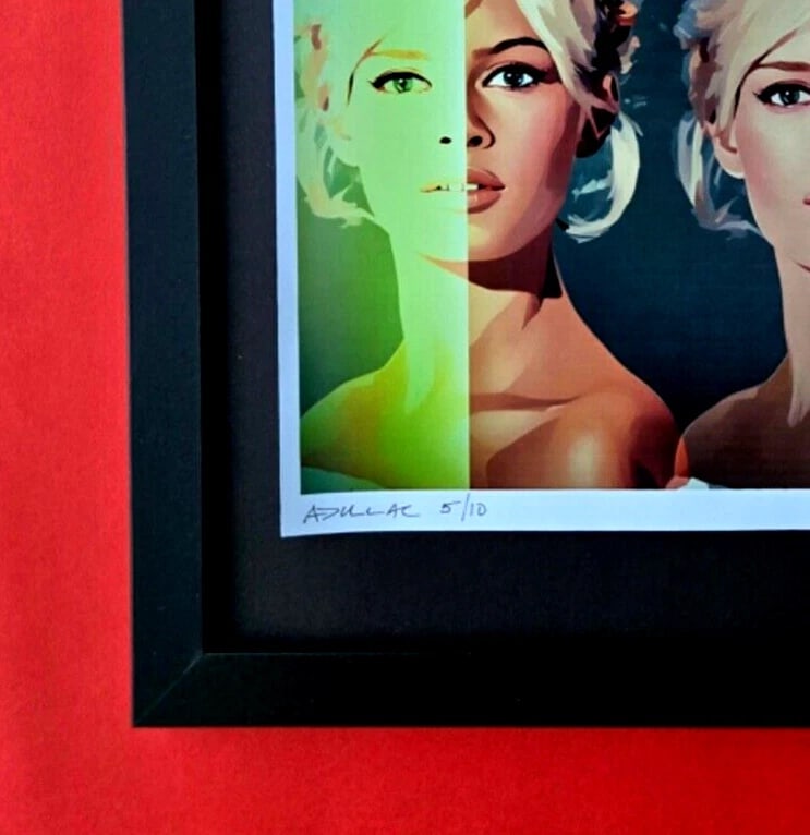 ALEXANDER DULAC | BRIGITTE BARDOT Hand Signed Print Edition of 10 COA - 3