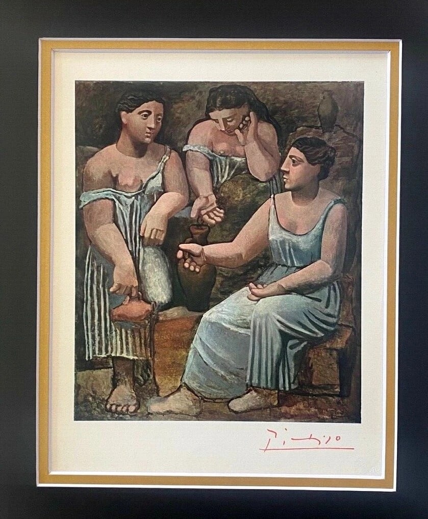 PABLO PICASSO 1948 BEAUTIFUL SIGNED PRINT FRAMED ART - 2