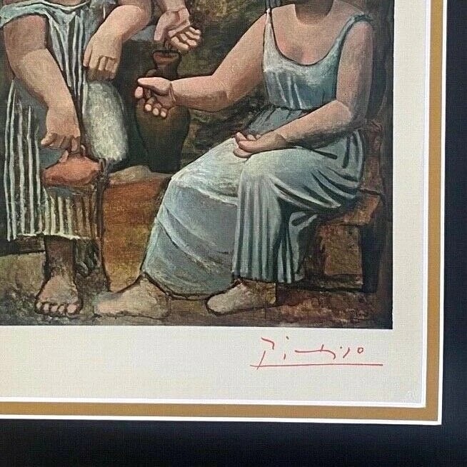 PABLO PICASSO 1948 BEAUTIFUL SIGNED PRINT FRAMED ART - 3