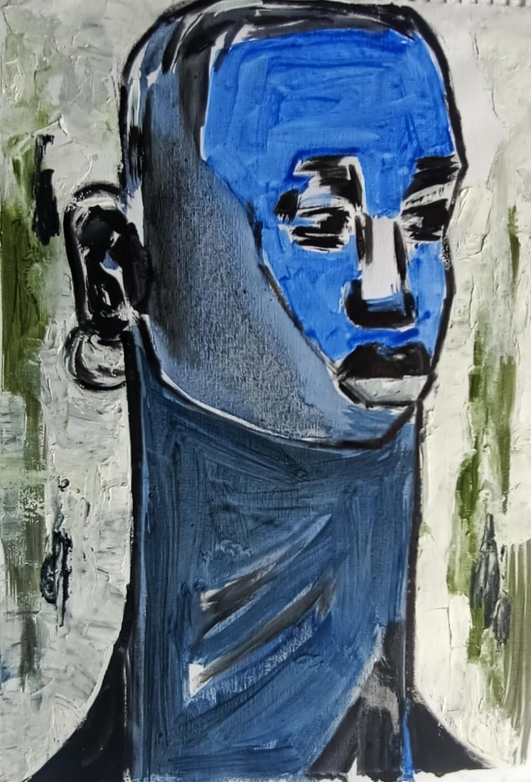 Omoyeni Arogunmati, Blue Woman 1, 2024 - 4
