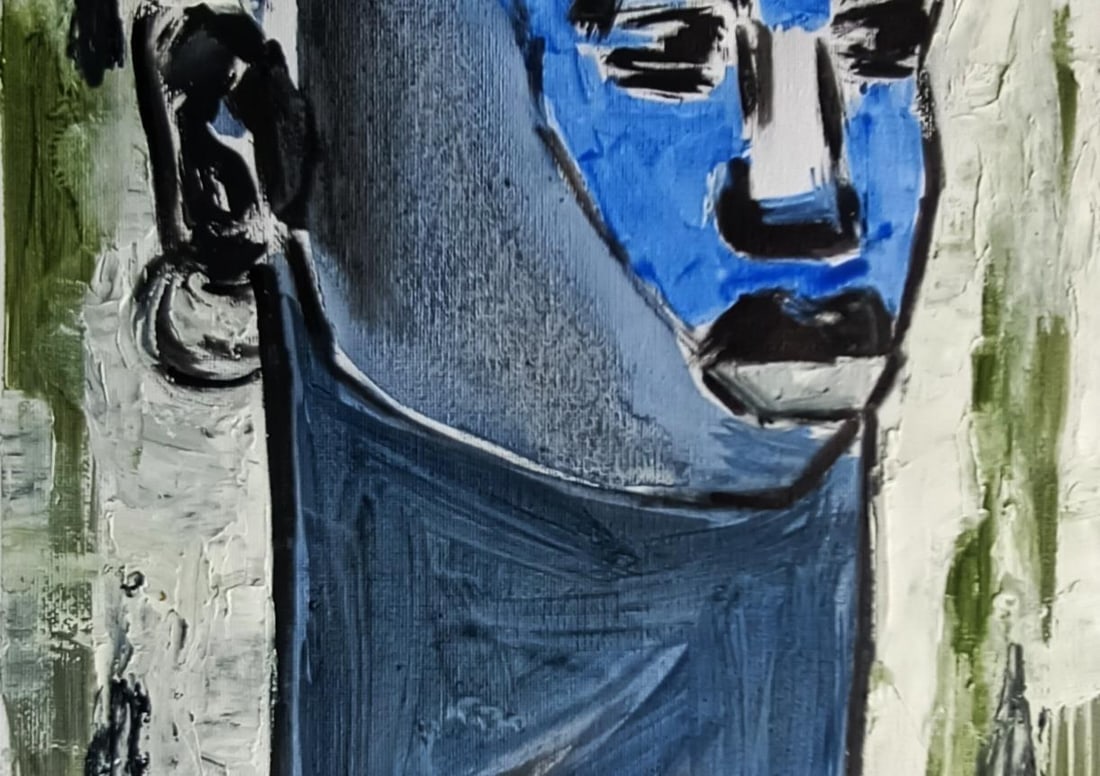 Omoyeni Arogunmati, Blue Woman 1, 2024 - 6
