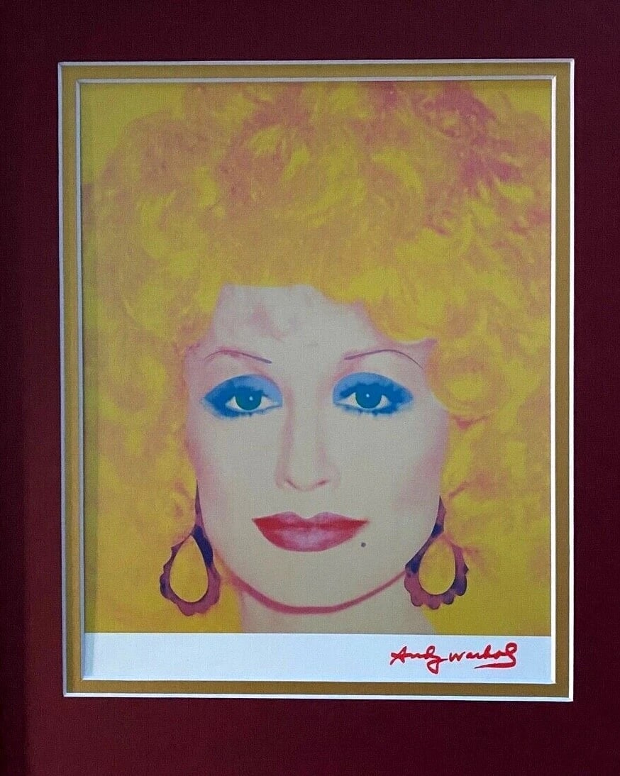 Andy Warhol Dolly Parton Signed Iconic Print Framed Vintage Ready to Hang Art - 2