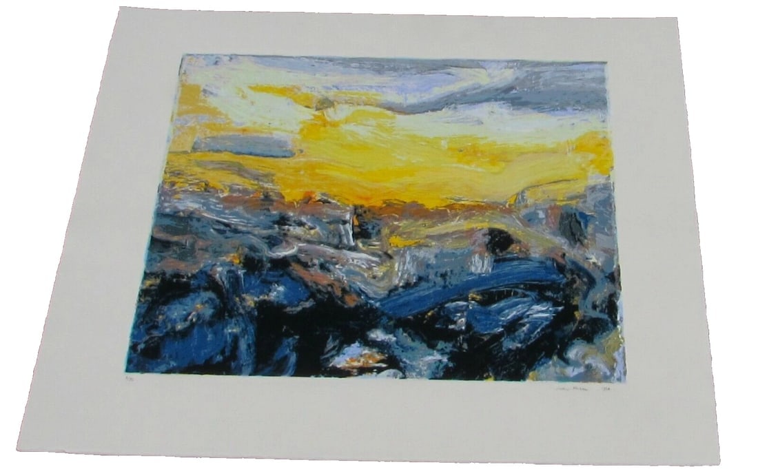 ARDYN HALTER Color Screenprint Wadi Ara 1995 S/N 8/95 - 2