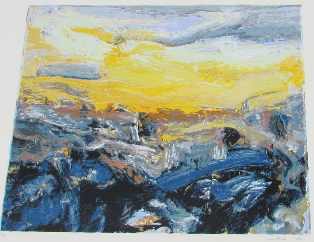 ARDYN HALTER Color Screenprint Wadi Ara 1995 S/N 8/95 - 3
