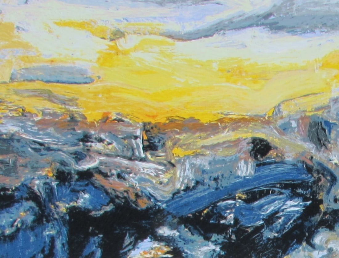 ARDYN HALTER Color Screenprint Wadi Ara 1995 S/N 8/95 - 4