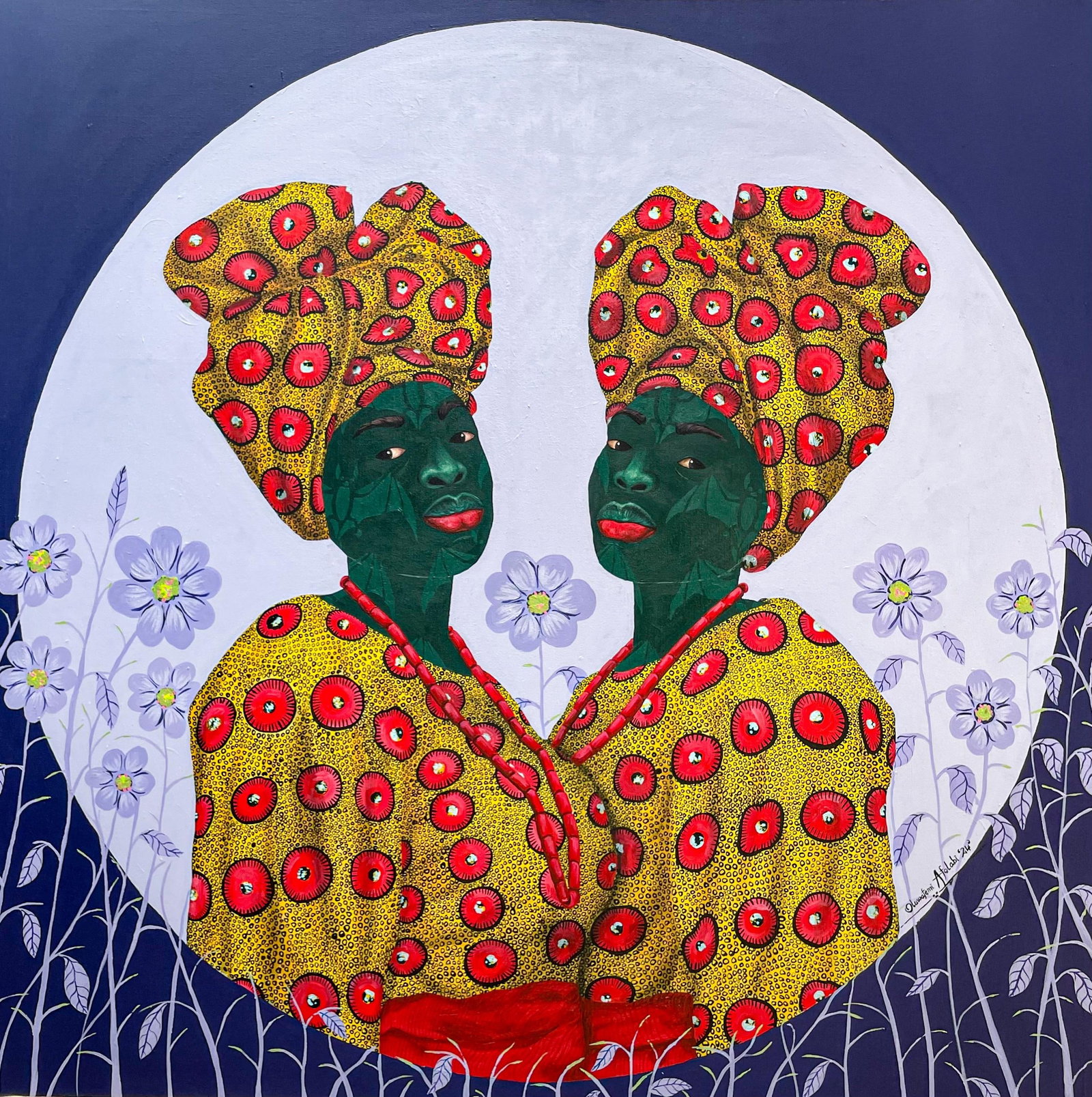 Oluwafemi Afolabi, Sisters in Yellow 2, 2024 - 5