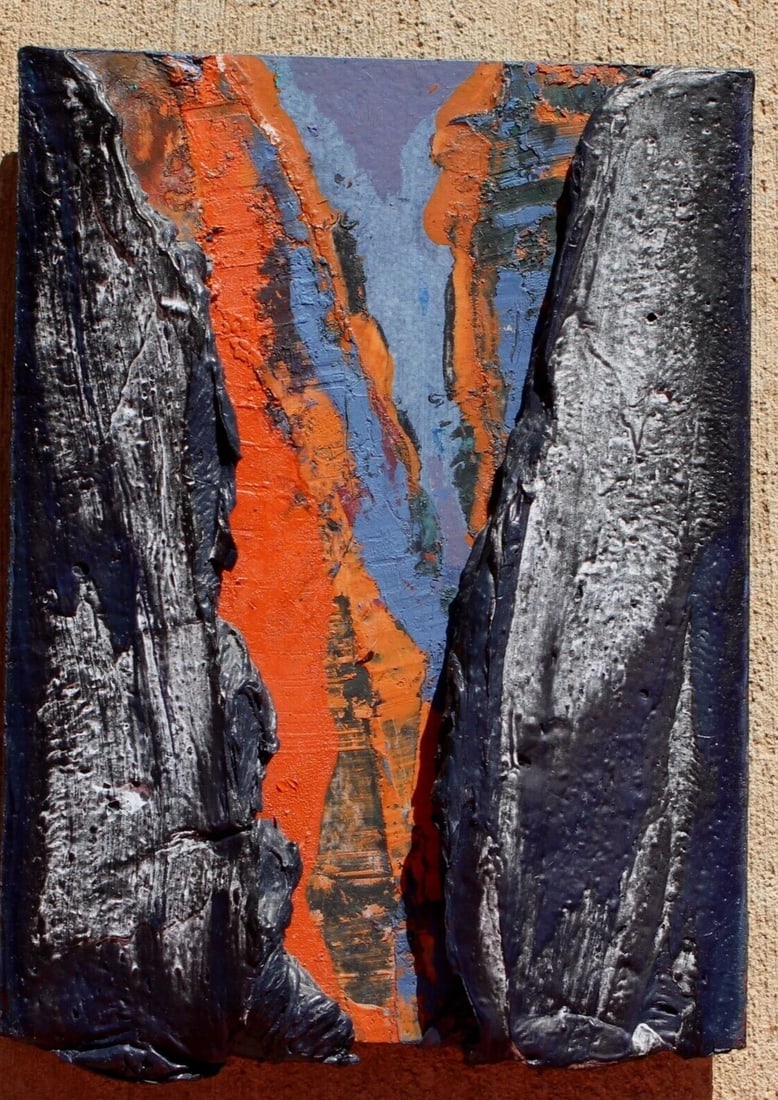 LESLIE D WAYNE Fine Gallery Provenance "From the Steep" 1993 Abstract - 2