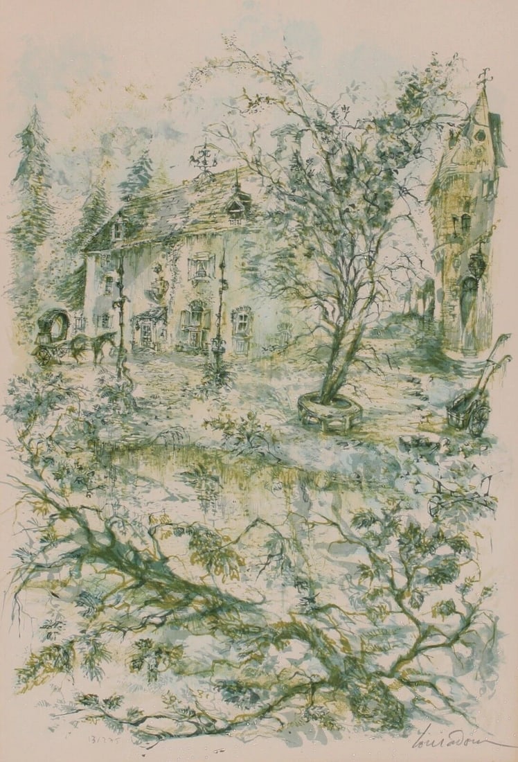 DANIEL LOURADOUR S/N Lithograph Carriage by Country House COA Collector's Guild - 3