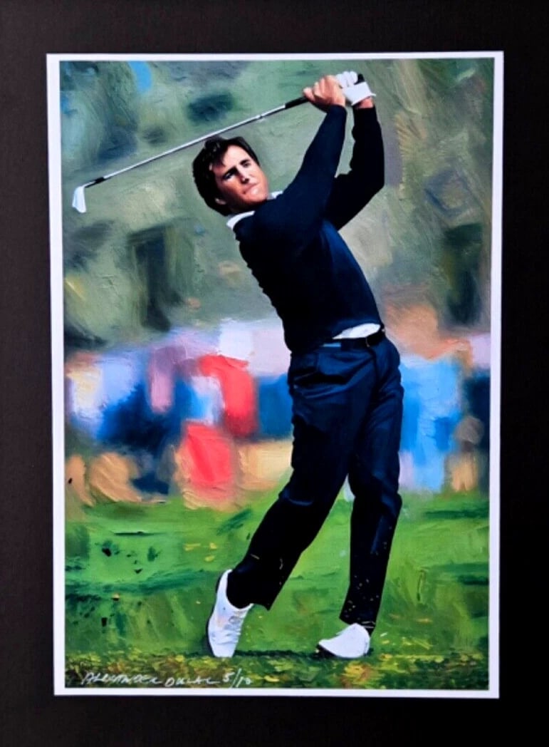 ALEXANDER DULAC | SEVE BALLESTEROS GOLF Hand Signed Print Edof10 | COA - 3