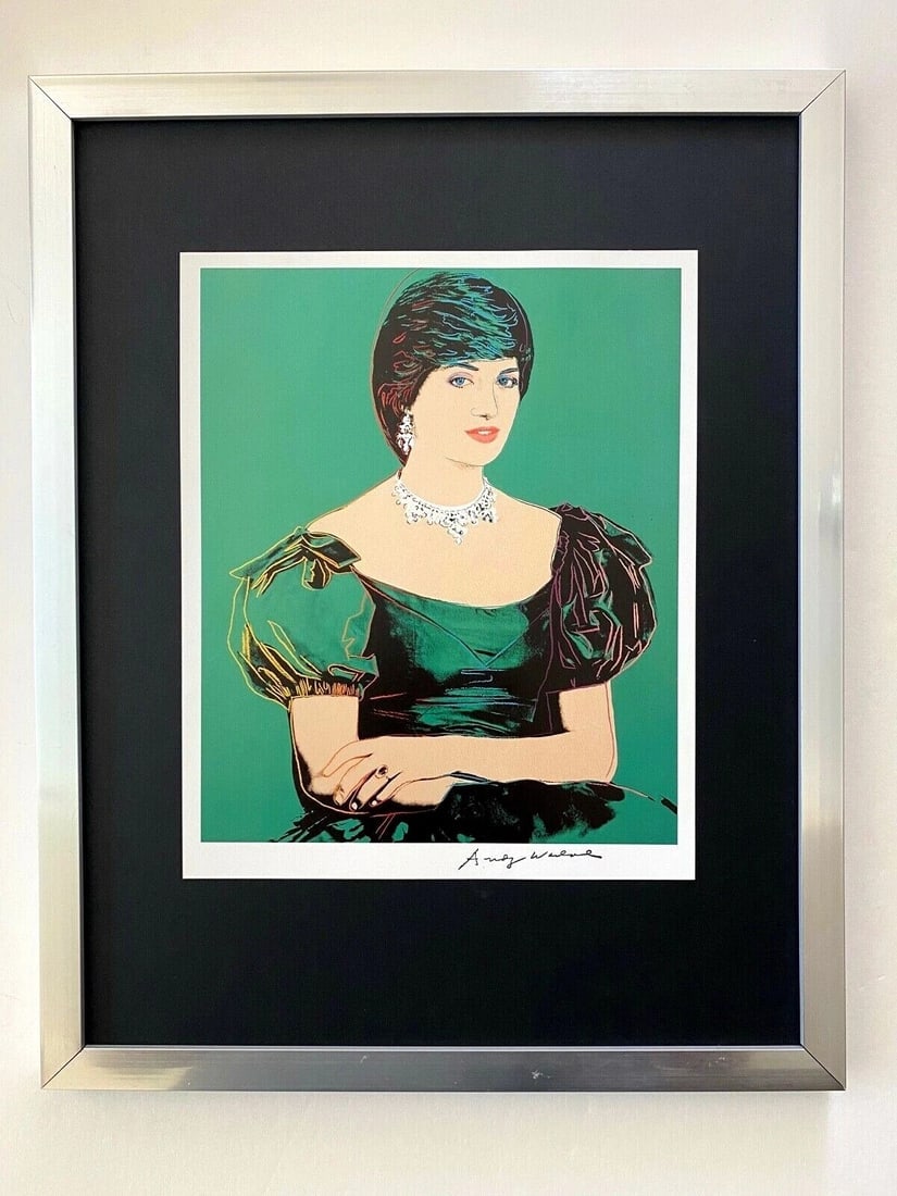 Andy Warhol | Vintage 1984 Princess Diana Print Signed | Framed (1 of 4)