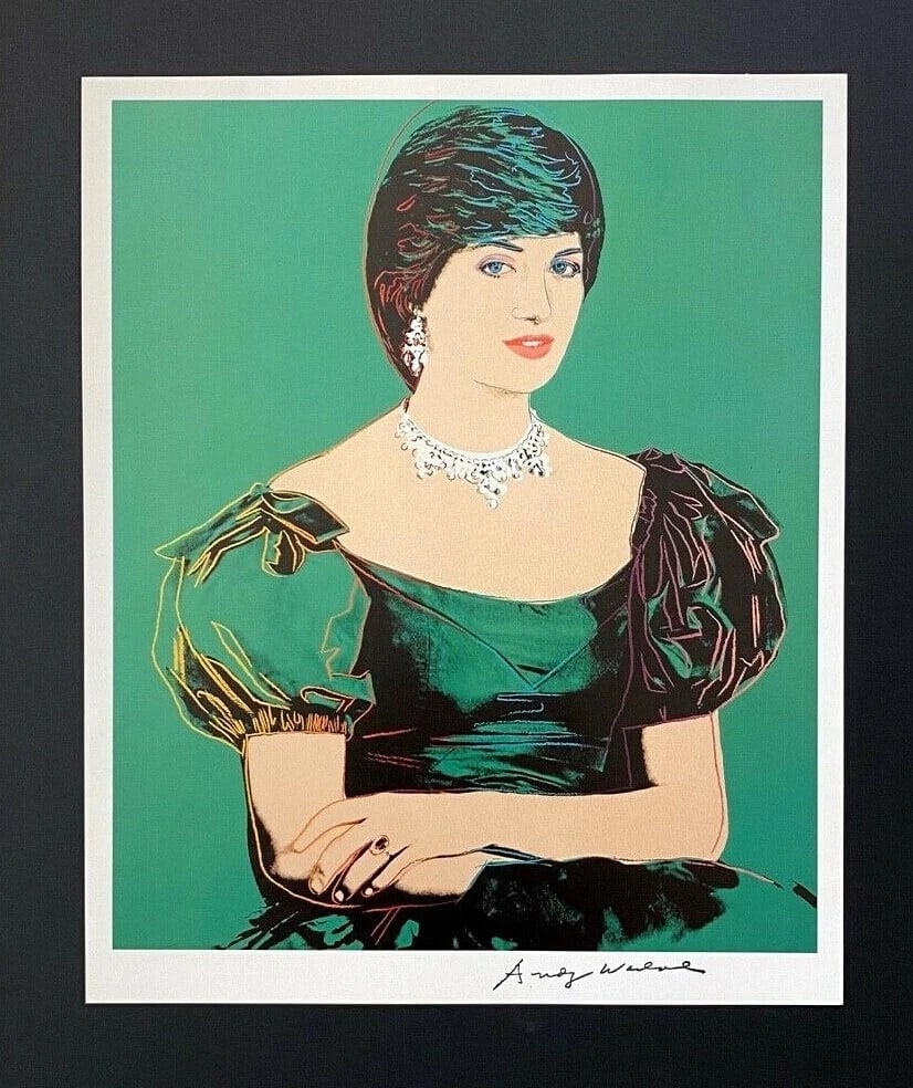 Andy Warhol | Vintage 1984 Princess Diana Print Signed | Framed - 2