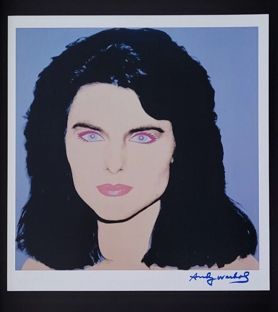 ANDY WARHOL + 1984 SIGNED + MARIA SHRIVER + POP ART + MOUNTED & FRAMED - 2