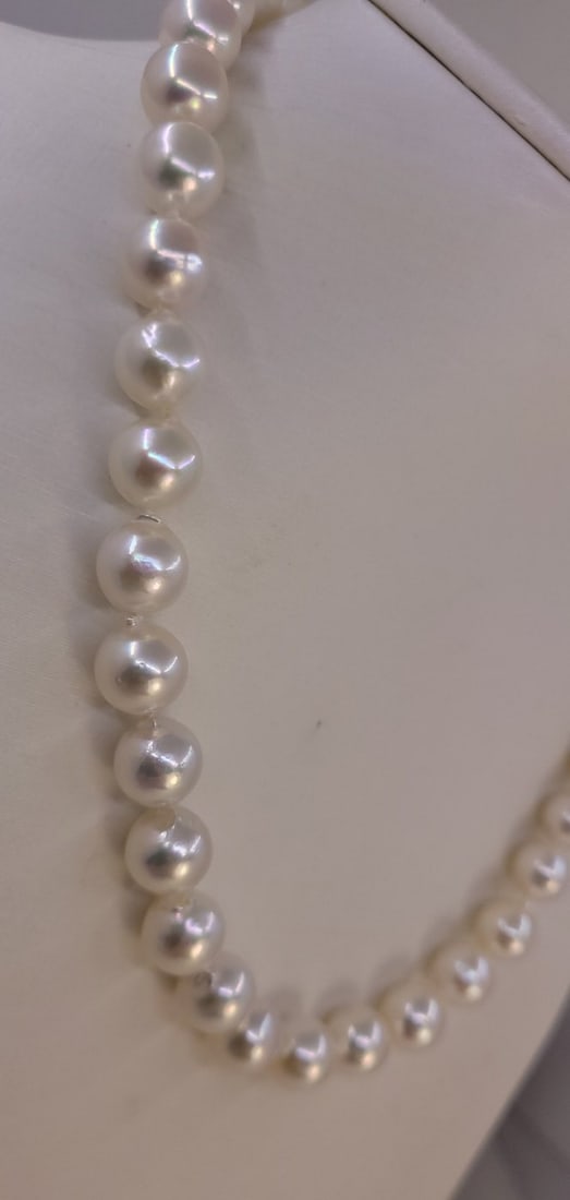 Necklace 9.5x10mm Akoya Pearls - 4