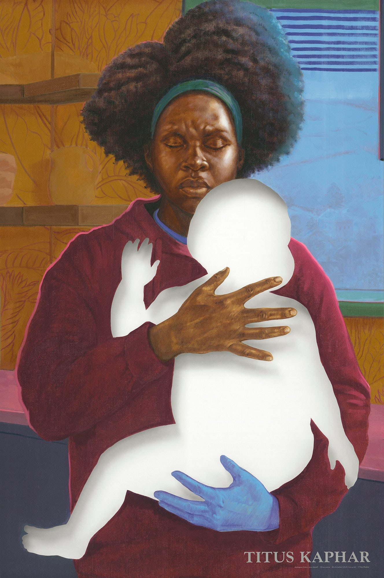 Analogous Colors (Detail): Analogous Colors (Detail) by Titus Kaphar, 2020 Unsigned Offset Lithograph. Paper size is 36 x 24 inches, with an image size of 36 x 24 inches. The Offset Lithograph is from an unknown edition size.