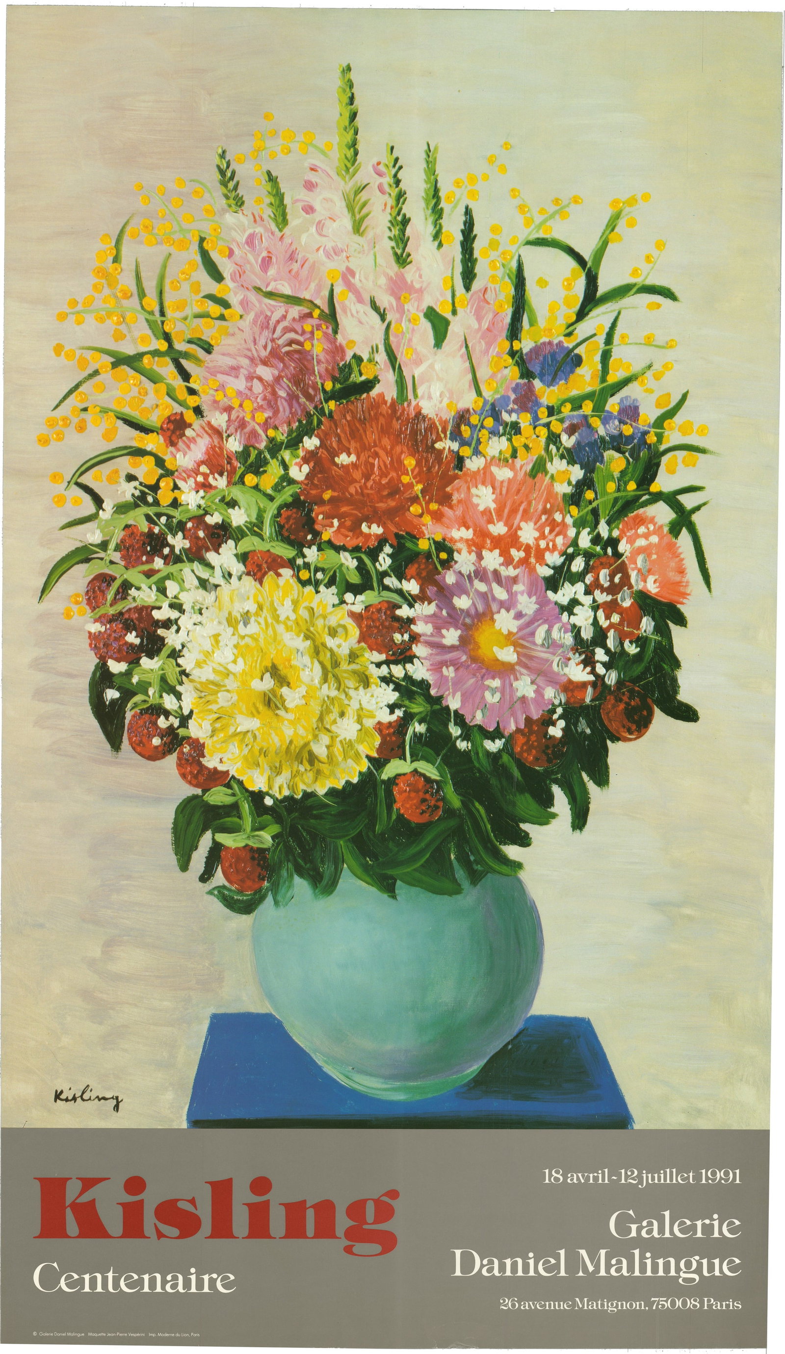Centenaire: Centenaire by Moise Kisling, 1991 Unsigned Offset Lithograph. Paper size is 27.25 x 15.75 inches, with an image size of 22.75 x 15.75 inches. The Offset Lithograph is from an unknown edition size. and
