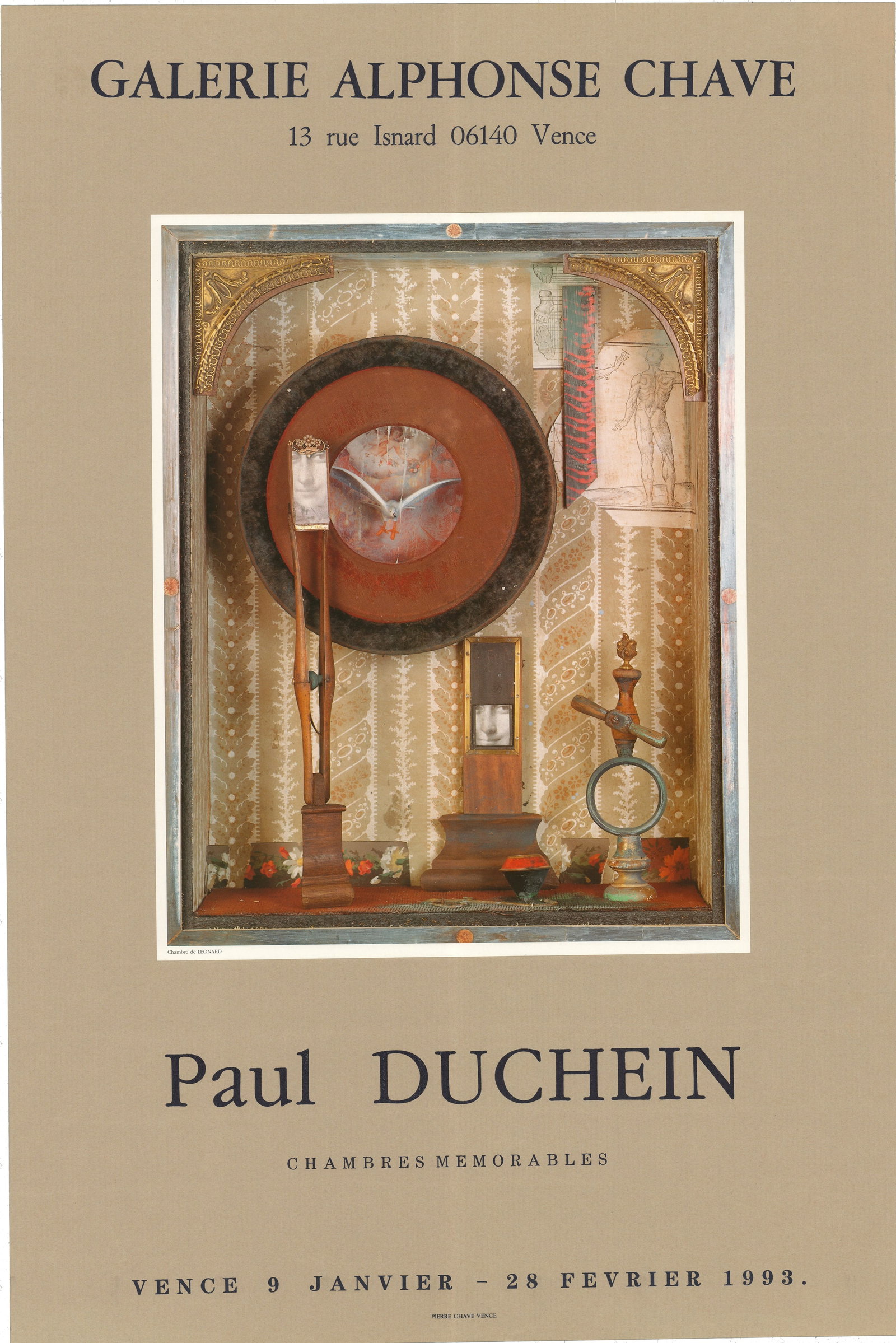 CHAMBRES MEMORABLES: CHAMBRES MEMORABLES by Paul Duchein, 1993 Unsigned Offset Lithograph. Paper size is 27.75 x 18.5 inches, with an image size of 15 x 11.75 inches. The Offset Lithograph is from an unknown edition size.