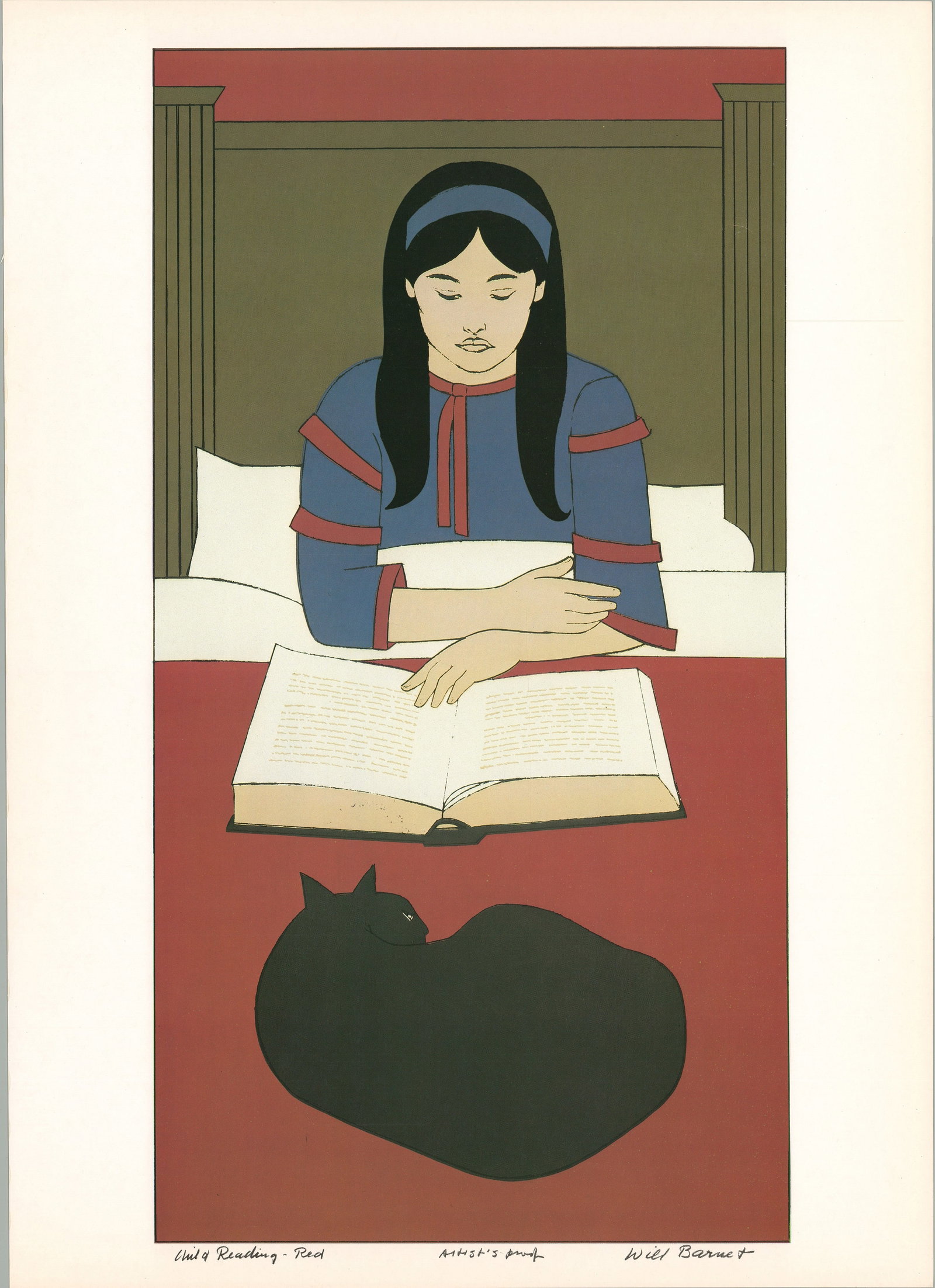 Child Reading - Red (1 of 4)