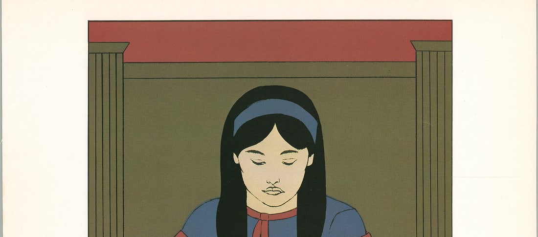 Child Reading - Red - 2