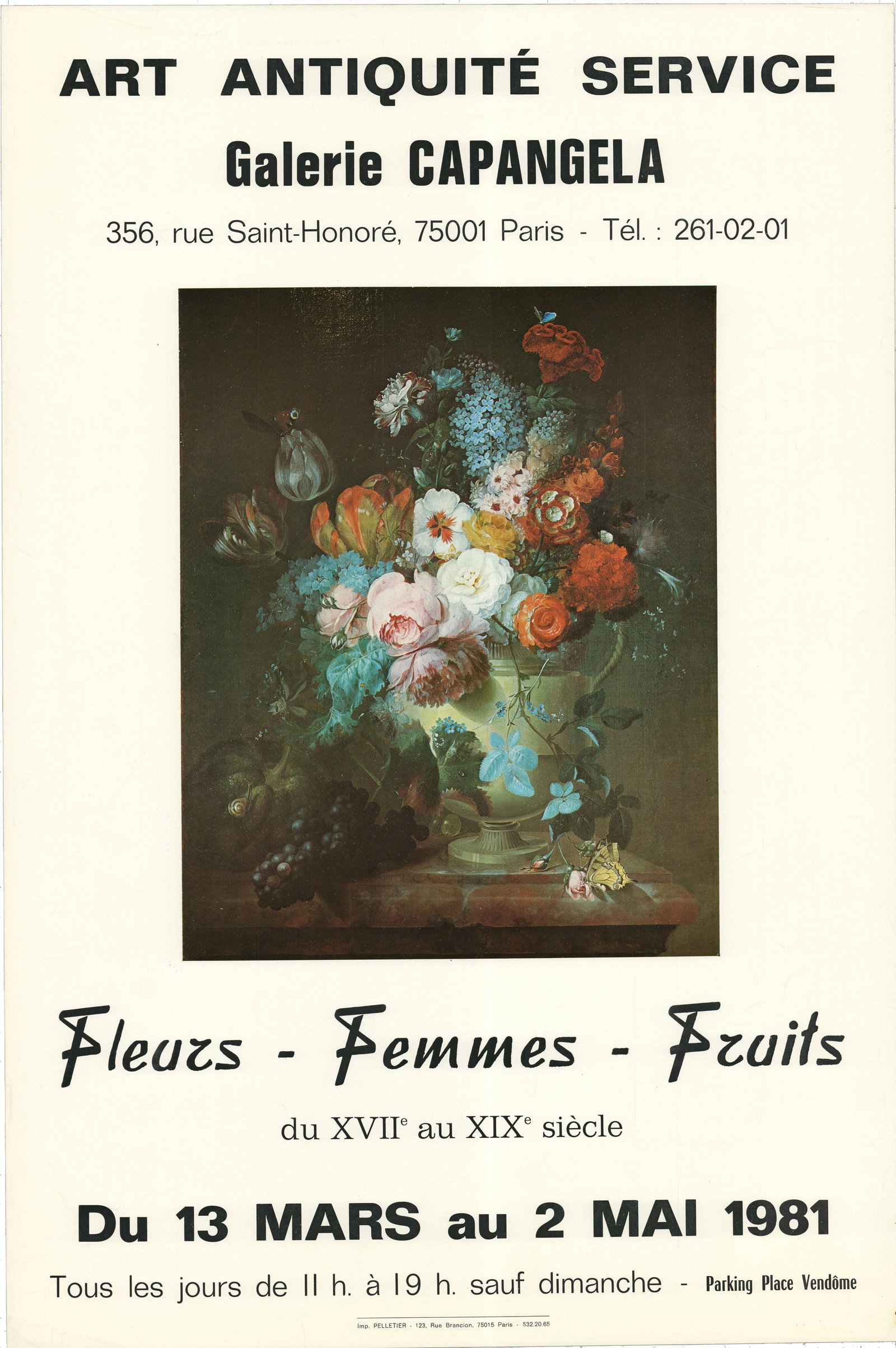 Fleurs - Femmes - Fruits: Fleurs - Femmes - Fruits by Artist Unknown, 1981 Unsigned Offset Lithograph. Paper size is 23.75 x 15.75 inches, with an image size of 11.75 x 9.5 inches. The Offset Lithograph is from an unknown