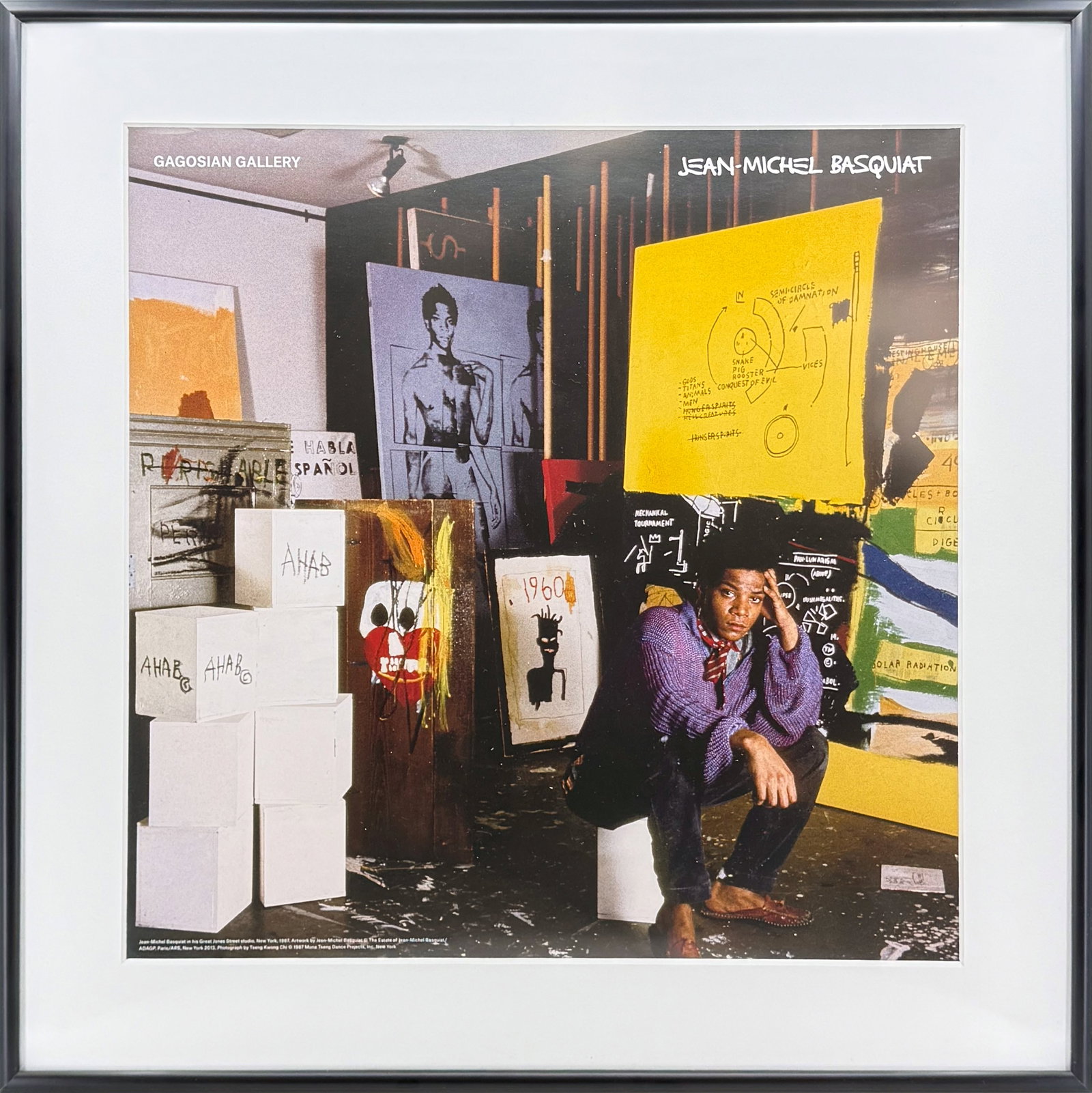 Jean-Michel Basquiat in His Great Jones Studio - 3