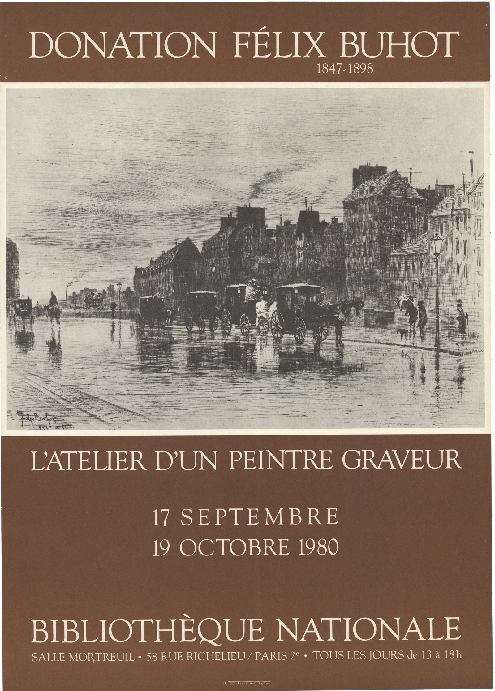 L’Atelier d’un Peintre Graveur: L’Atelier d’un Peintre Graveur by Felix Buhot, 1980 Unsigned Offset Lithograph. Paper size is 22 x 15.75 inches, with an image size of 11 x 15.25 inches. The Offset Lithograph is from an unknown