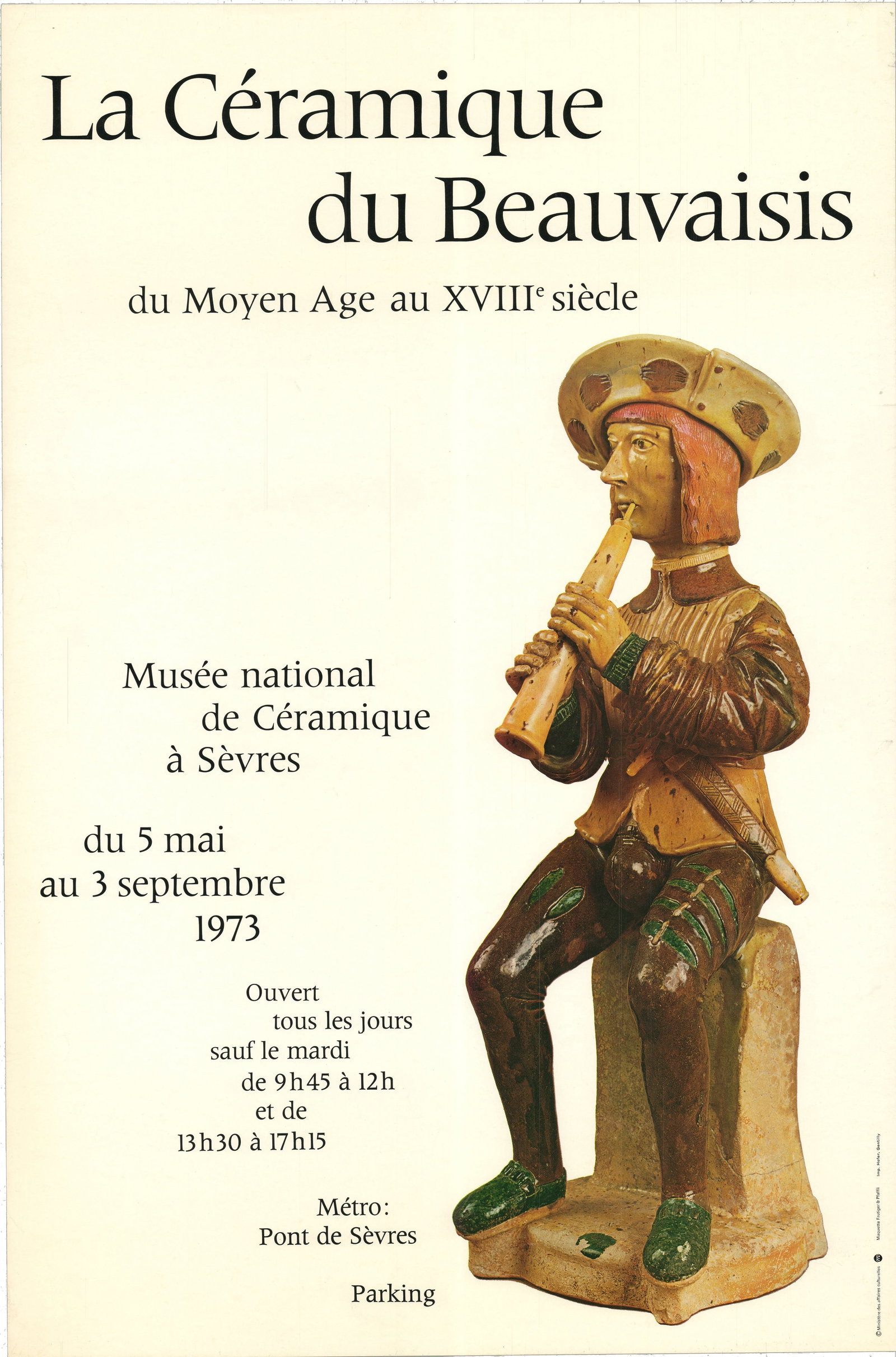 La Ceramique du Beauvaisis: La Ceramique du Beauvaisis by Artist Unknown, 1973 Unsigned Offset Lithograph. Paper size is 23.75 x 15.75 inches, with an image size of 23.75 x 15.75 inches. The Offset Lithograph is from an unknown