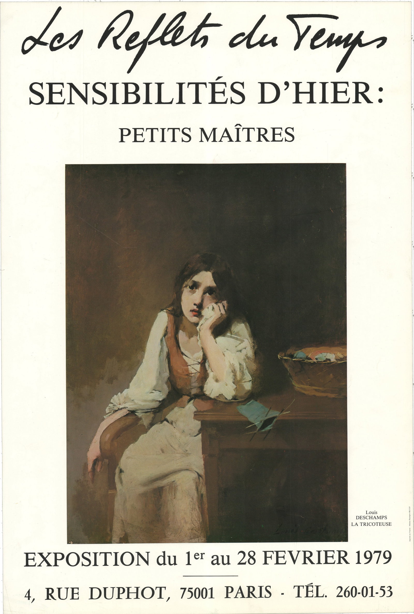 La Tricoteuse: La Tricoteuse by Unknown Artist, 1979 . Paper size is 22.25 x 15 inches, with an image size of 13.75 x 10.25 inches. The is from an unknown edition size. and is not framed. The condition was rated