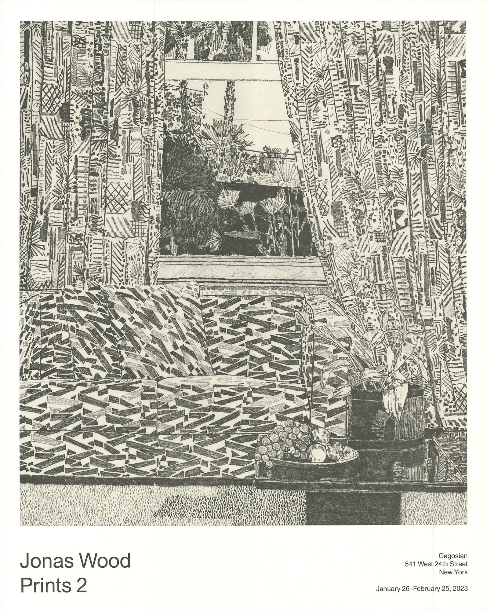 Prints 2: Prints 2 by Jonas Wood, 2023 Unsigned Offset Lithograph. Paper size is 30 x 24 inches, with an image size of 24.75 x 22 inches. The Offset Lithograph is from an unknown edition size. and is not