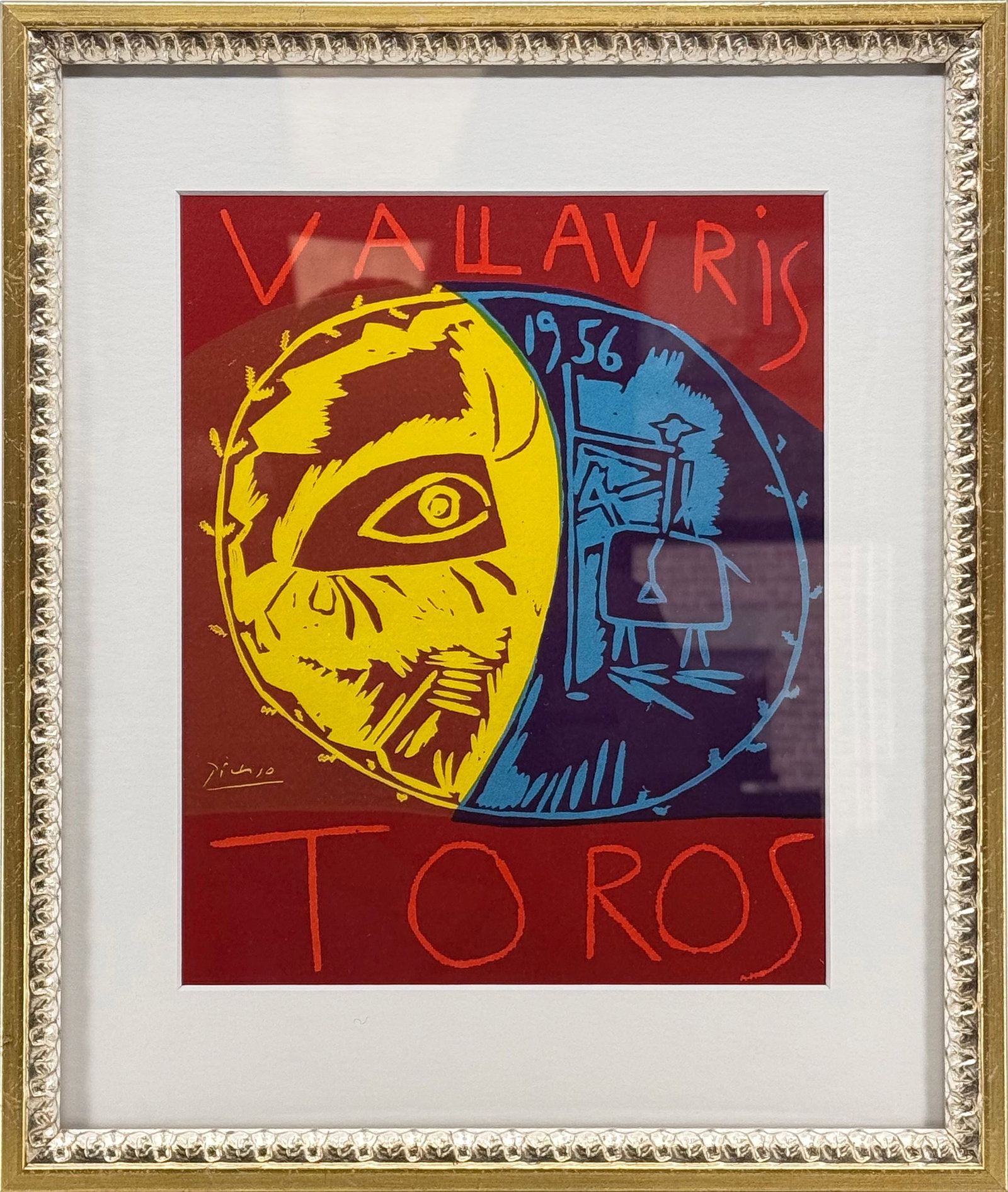 Vallauris, 1956 (Plate #79): Vallauris, 1956 (Plate #79) by Pablo Picasso, 1959 Unsigned Lithograph. Paper size is 9.5 x 7.75 inches, with an image size of 9.5 x 7.75 inches. The Lithograph is from an unknown edition size. and is